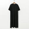 SHop Women S Round eaSy Wear One Mile H Line SHort Sleeve Long dreSS Ara Wdr