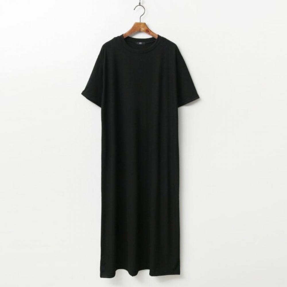 SHop Women S H Line Round Neck SHort Sleeve Long dreSS Ara Wdr 3159 Black