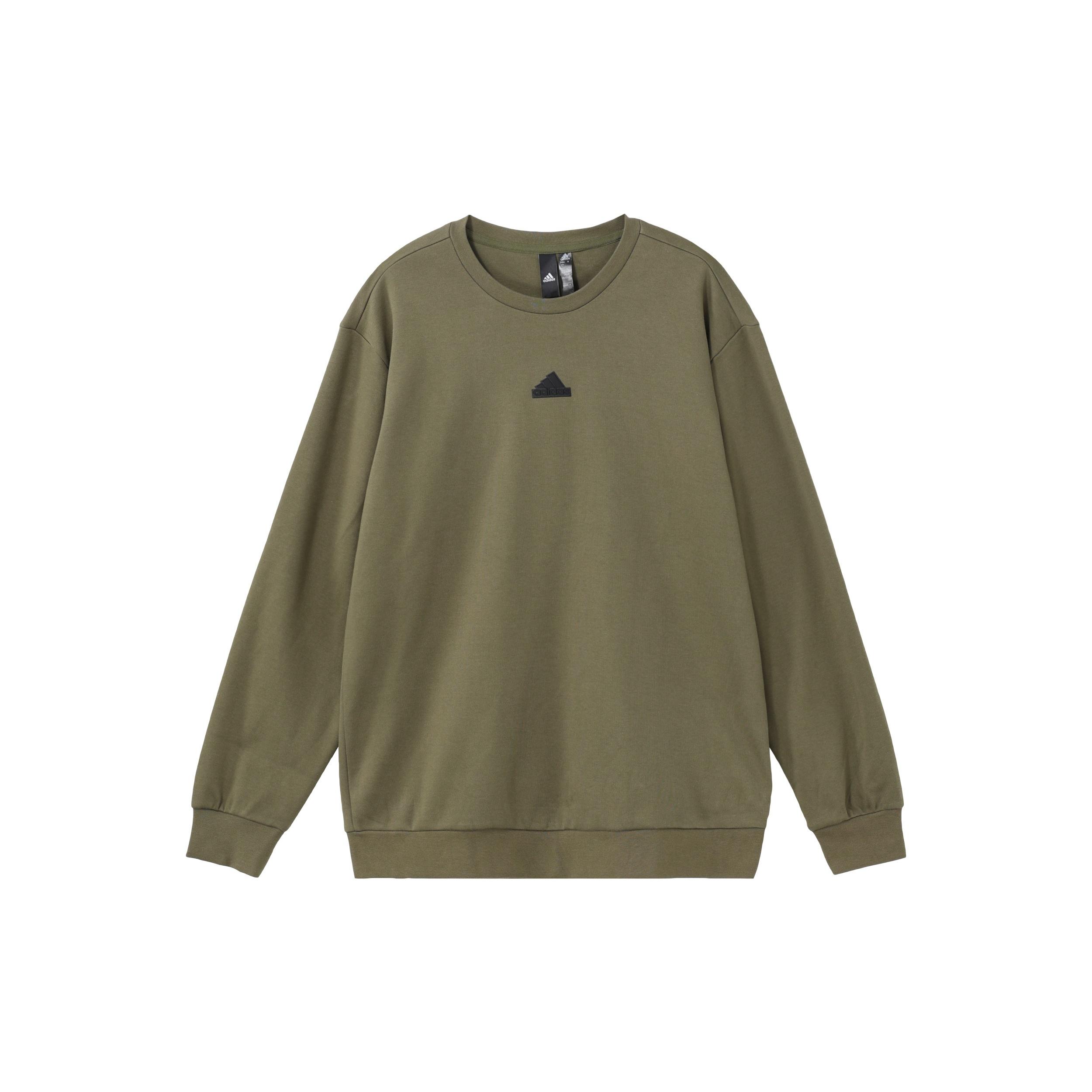 adidas Tech Graphic Crew Asia Sizing Olive Green Men s IP4961 XXL