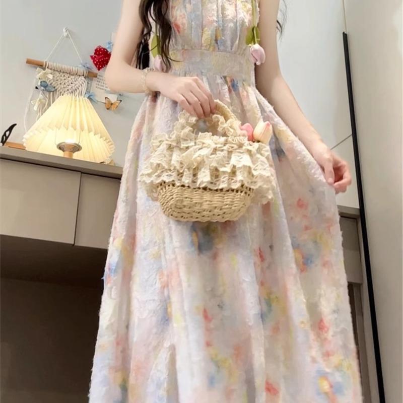 

Straw Bag with Lace Wave Decoration Hollow-out Weaving Single Shoulder Handbag Bolsas De Mujer