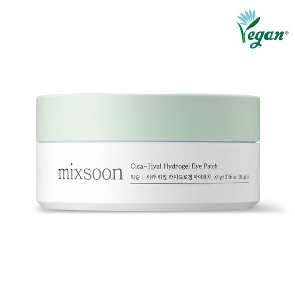 mixsoon Patch pour les yeux hydrogel Cica Hyal, soja et collagène 60 feuilles (3 Options)