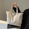 Large Capacity Lightweight Casual Tote Bag Women's Bag Urban Simple Commuter Shoulder Bag Literary and Versatile Bag