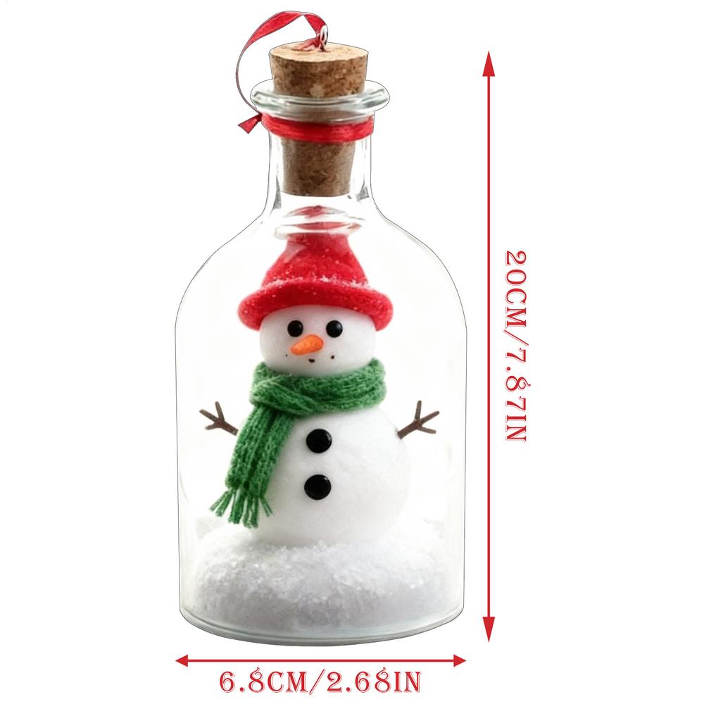 

Recordable Christmas Ornament Seasonal Decoration Holiday Voice Message Bottle Decor for Parents Couples Families Decorators