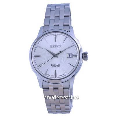 Восстановленные мужские часы Seiko Presage Cocktail Time The Martini Автоматические SRPG23 SRPG23J1 SRPG23J белый