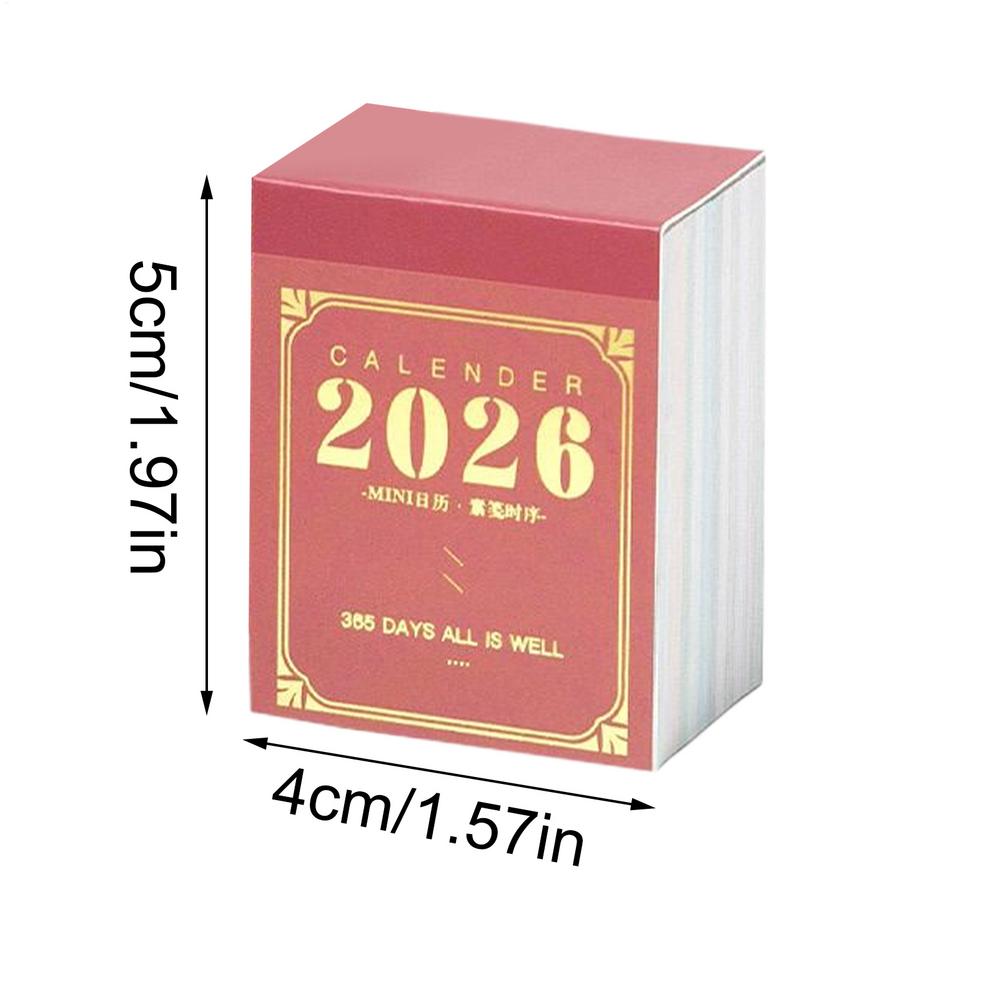 

Mini Calendar 2026 Daily Tear-Off Portable Agenda Organizer Planner for Planning Schedule Appointment Home Office School