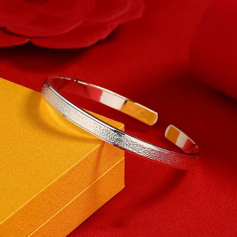 New Love Like Stars Bracelet, Women's Frosted Solid Bracelet, Feeling Like First Time Silver Bracelet, Young Friend Gift
