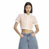 W Cropped Polo High Summer  Ky8140 Sandypink