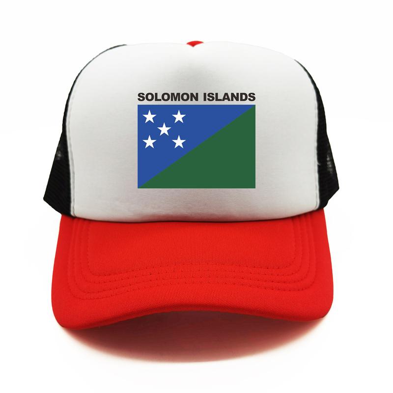 

Кепка дальнобойщика Соломоновых островов, летняя унисекс, крутая шляпа с флагом страны, бейсболки, унисекс, уличные сетчатые кепки с сеткой