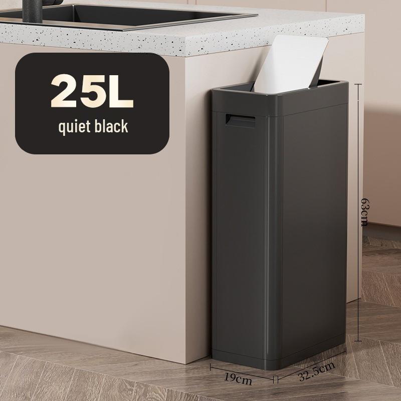 Double-Lid Large Capacity Trash Can for Kitchen, Public, Outdoor & Commercial Use