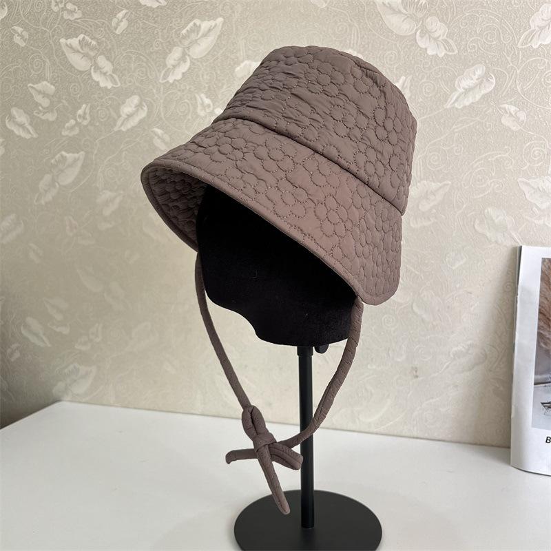 Autumn and Winter New Fashionable Washbasin Hat Front Long Rear Short Strap Versatile Warm Fisherman Hat