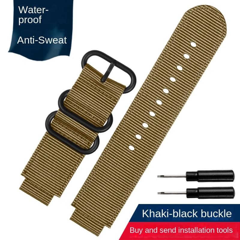 Canvas-Uhrenarmband 18mm für CASIO PRG-260/550PRW-3500/2500/5100 Box AE1200/1300 W-219 Modifiziertes Nylon-Uhrenarmband Herrenarmband