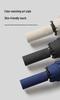 Reinforced Windproof Black Umbrella with UV Protection for All Weather Conditions