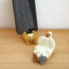 Cat Phone Holder Cute Cartoon Resin Animal Cell Phone Stand Compatible With All Smartphones For Office Home Gifts For Cat Lovers
