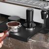 Watchget Espresso Coffee Tamper Mat 8.5 X 5.9 Inch Black Food Grade Silicone Portafilter Corner Pad Waterproof Barista Kitchen Accessory