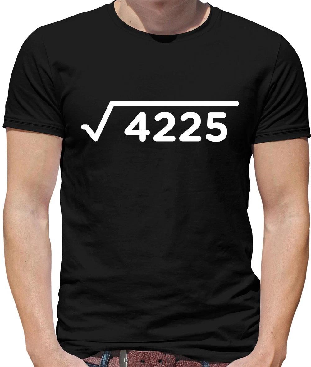 Square Root Birthday 65 Mens T-Shirt - 65th - Birth Year - Age - Present - Maths XS