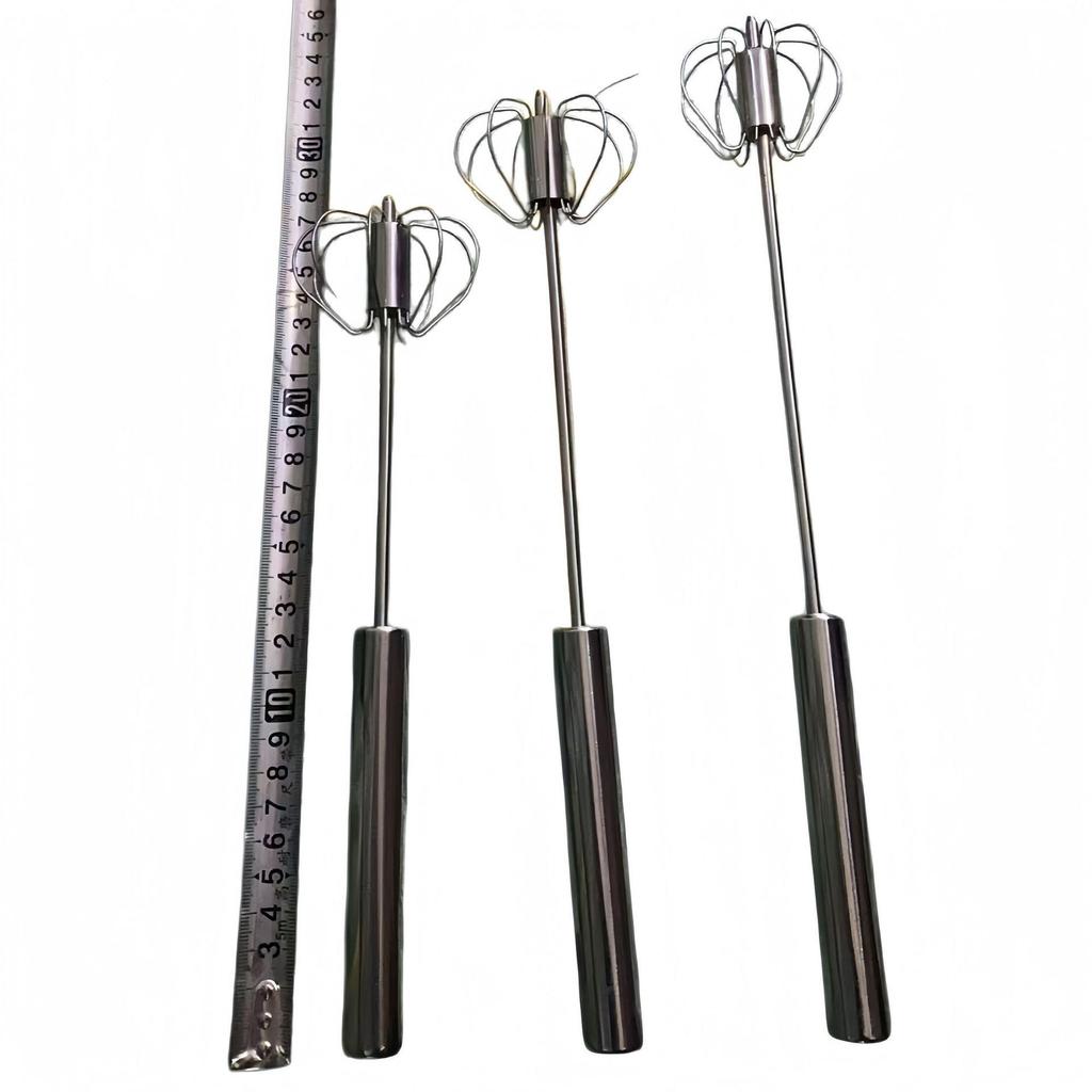 Stainless Steel Handheld Egg Beater - Multi-purpose Whisk for Baking