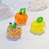 Handcrafted Glass Pumpkin Ornament Miniature Home Decoration Festival Halloween Table Top Accent Gift for Women