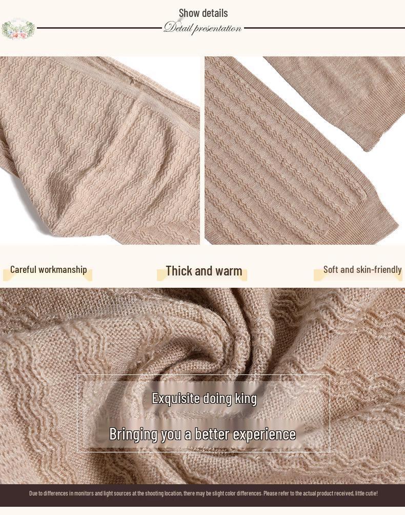 Korean Style Knitted Shawl Scarf Hat Combo - Women's Solid Color Autumn/Winter Cape