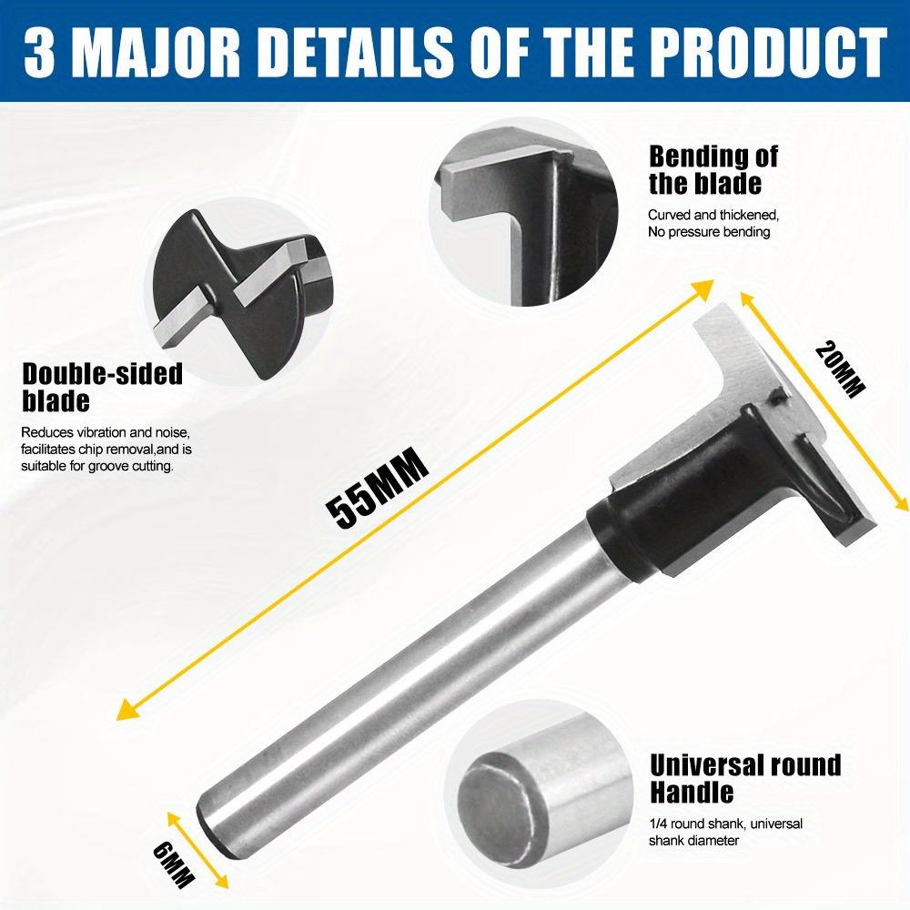 Arc Bending Integrated Knife Forming Knife R2 Router Bits For Carbon Crystal Board Wood Door/Wall Cabinet 1/4 Inch/6mm Shank