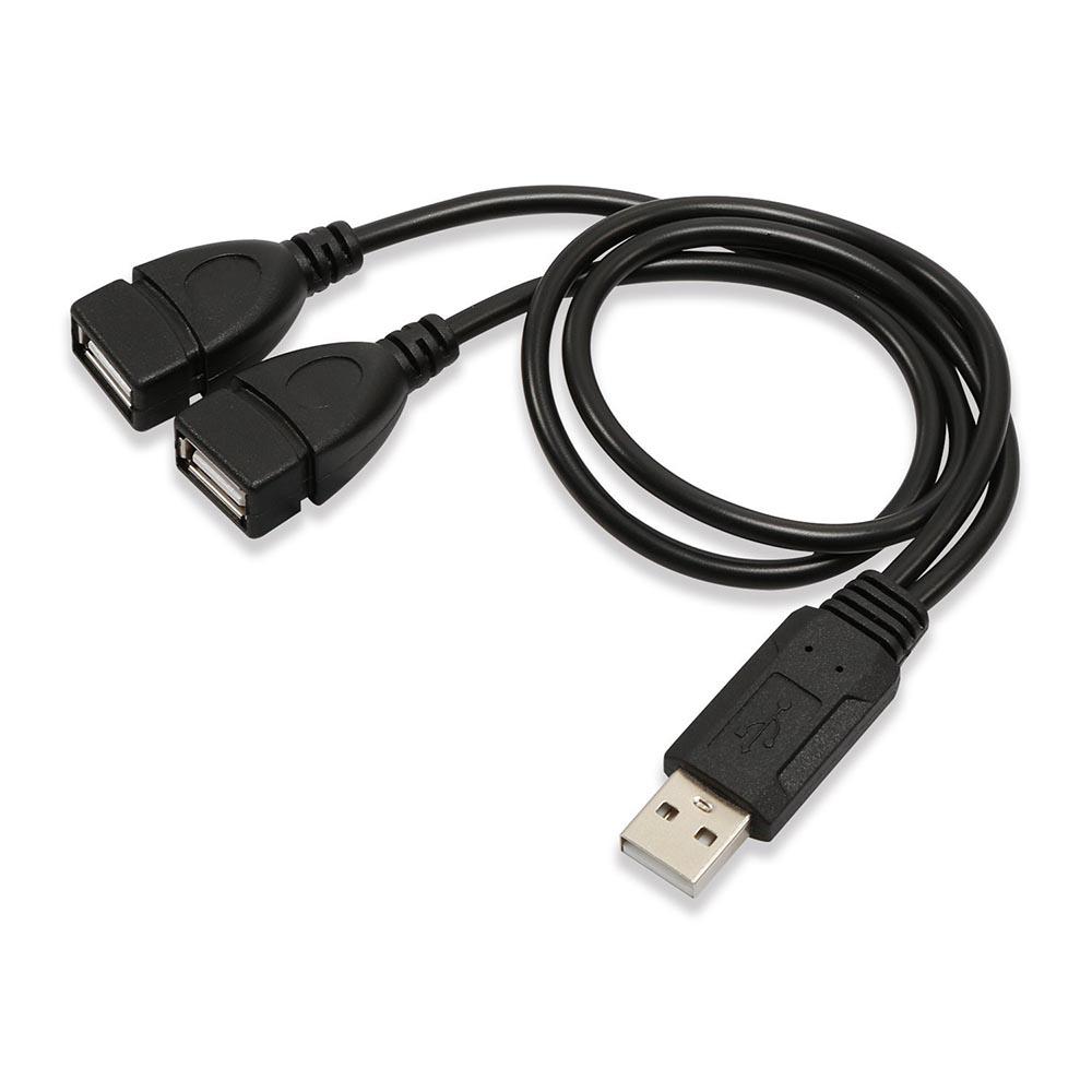 

Універсальний USB 3.0 2.0 Штекер до Подвійного USB 3.0 Гніздо Розгалужувач 2 Портовий USB Хаб Кабель для Передачі Даних Адаптер Шнур Для Ноутбука