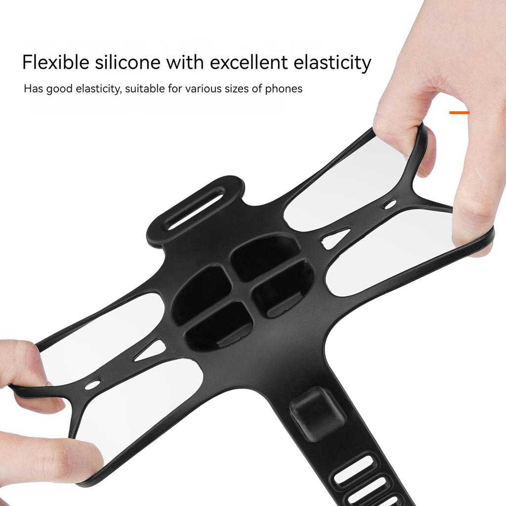 Shockproof Non Slip Bike Phone Mount Adjustable Design With Silicone Strap For Mountain And Road Bike Cycling Navigation Accesso