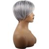 New Gradient Silver Grey Women's Short Hair Wig
