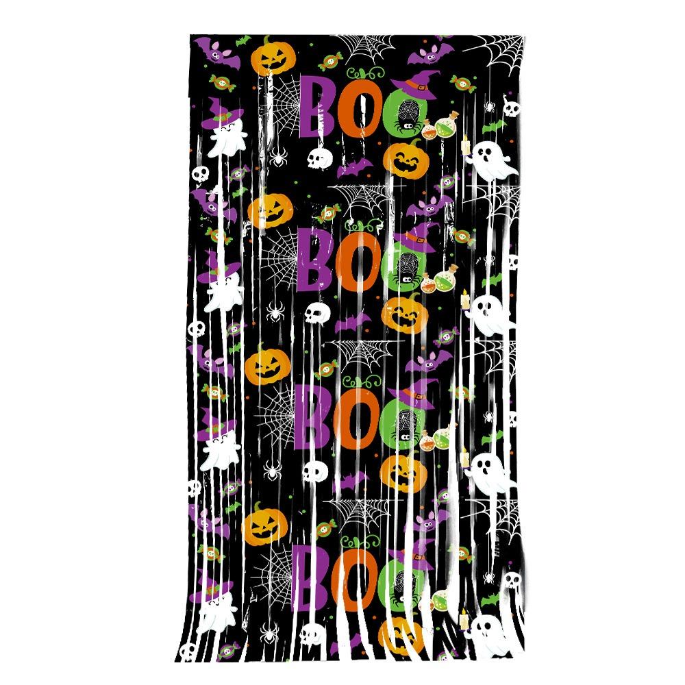 Creativity Pumpkin Ghost Bat Curtain 1X2M Wall Hanging Ghost Pendants  Photo Background