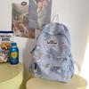 Sports Backpack Printed Student Schoolbag Large Capacity Water-resistant Outdoor Travel Backpack
