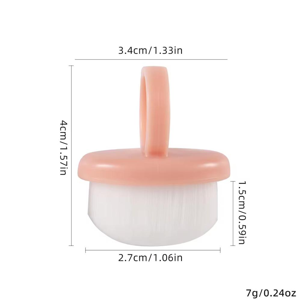1/10Pcs Manicure Dust Clean Brush Finger Ring Duster Soft Hair Nail Polish Powder Dusting Tools Nail Art Dense Bristles Brush