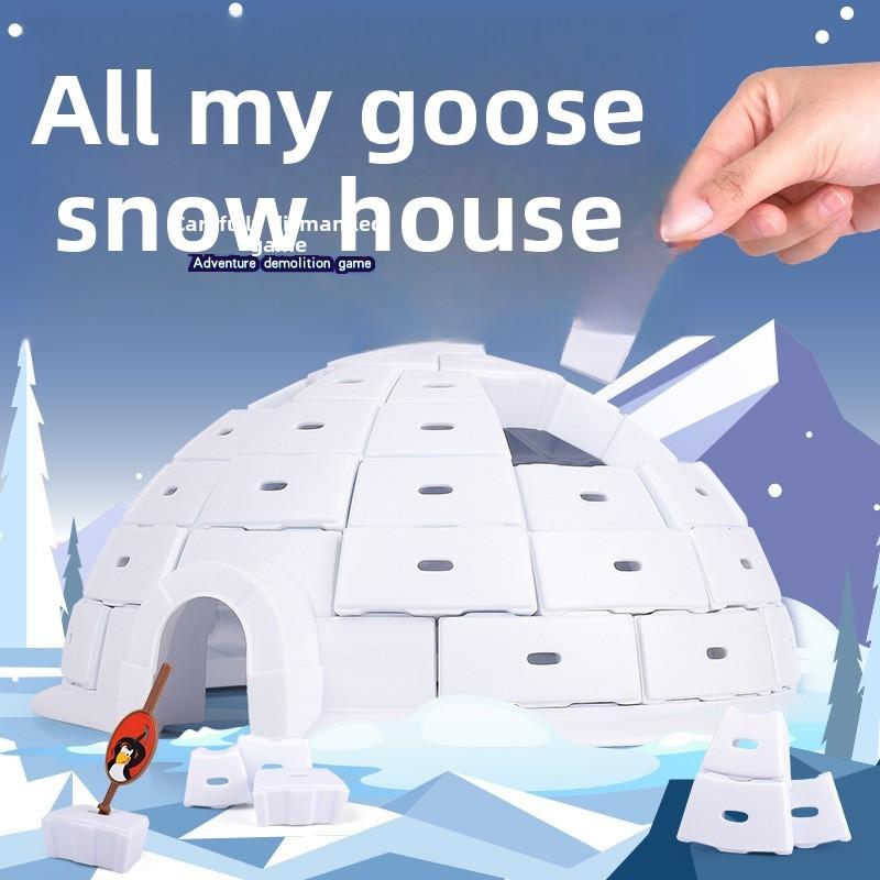 Penguin Snow House Ice Block Puzzle For Kids Indoor Play Area