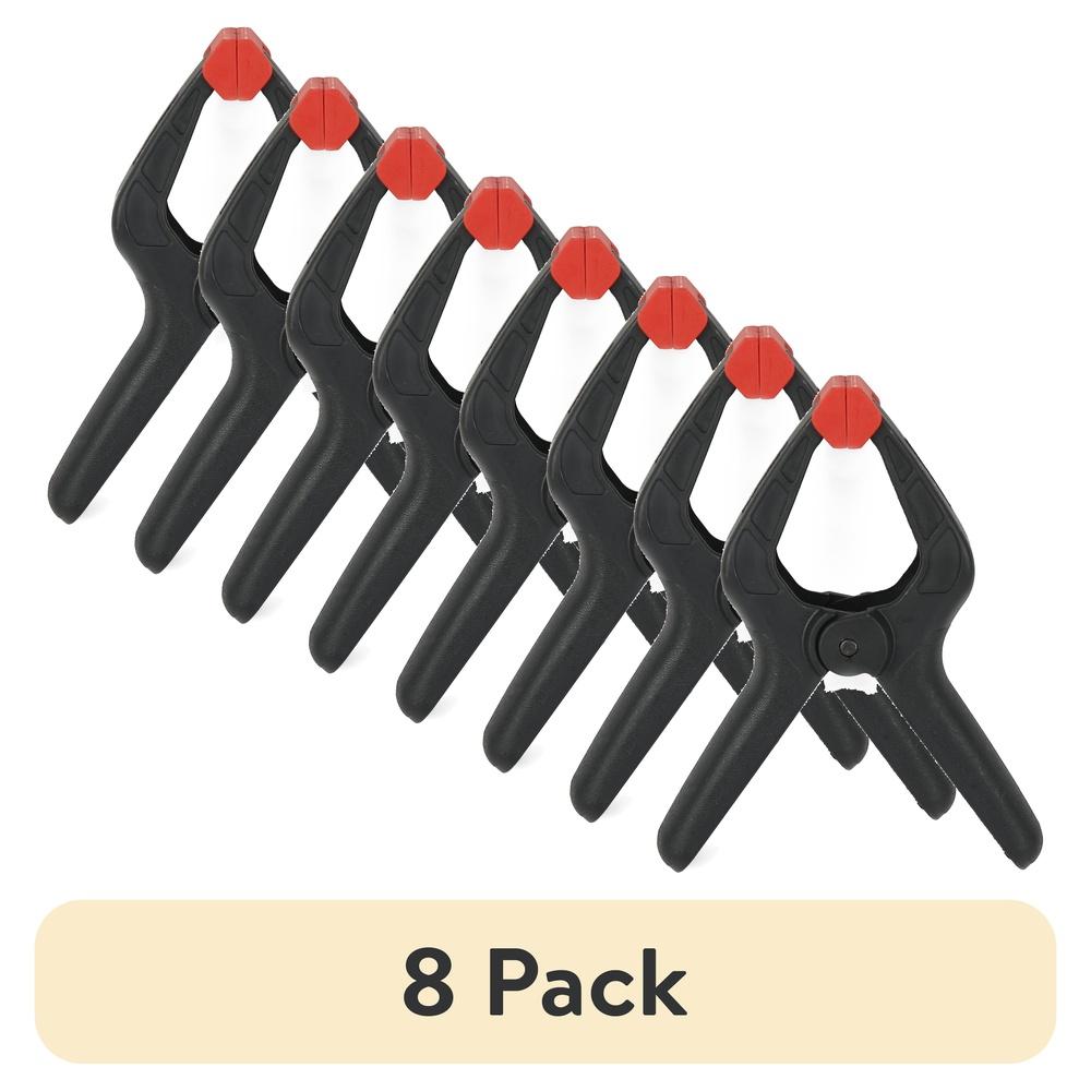 

2 Inch Light Duty Spring Clamp 8 Pack Ergonomic Handles Heavy Duty Resin Single Hand Operation Swivel Grip Ideal DIY Arts Crafts United States