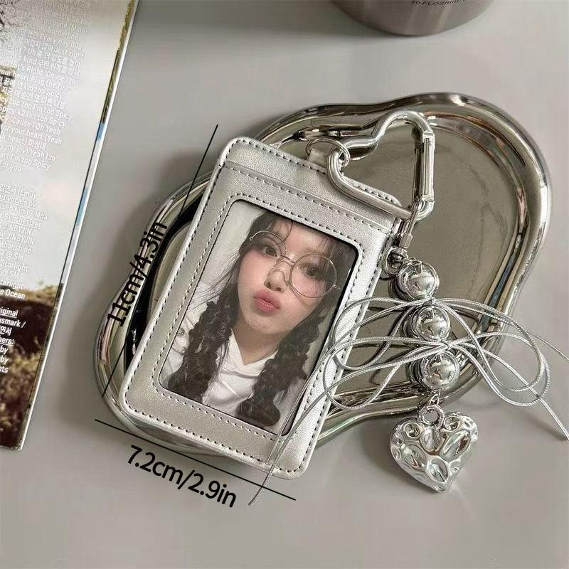 Binder Photocard Holder Cute Keychain Photo Card Case Idol Cards Collect Book Picture Frame Photocard Stuff