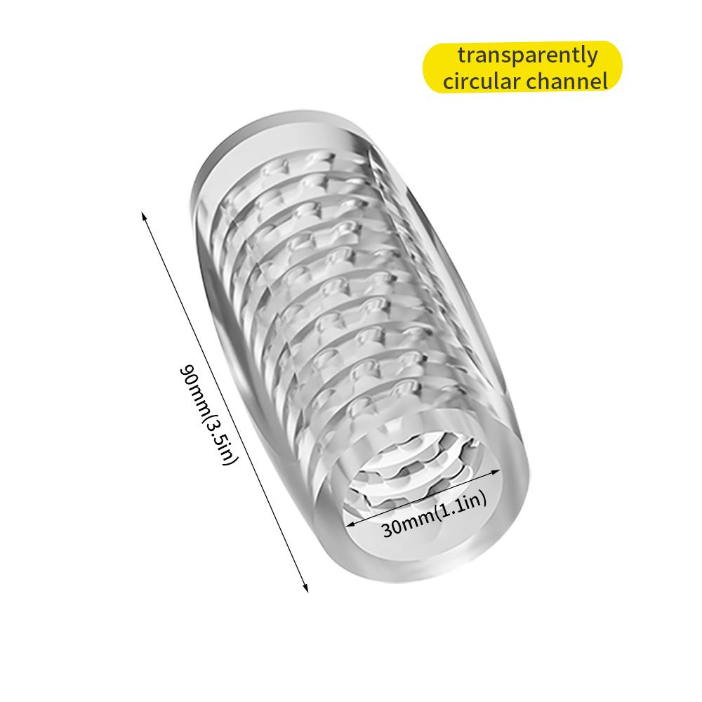 Hot Silicone Transparent Vagina Pussy Masturbation Products Men Glans Sucking Penis Pump Delayed Ejaculation Sex Toys Exerciser