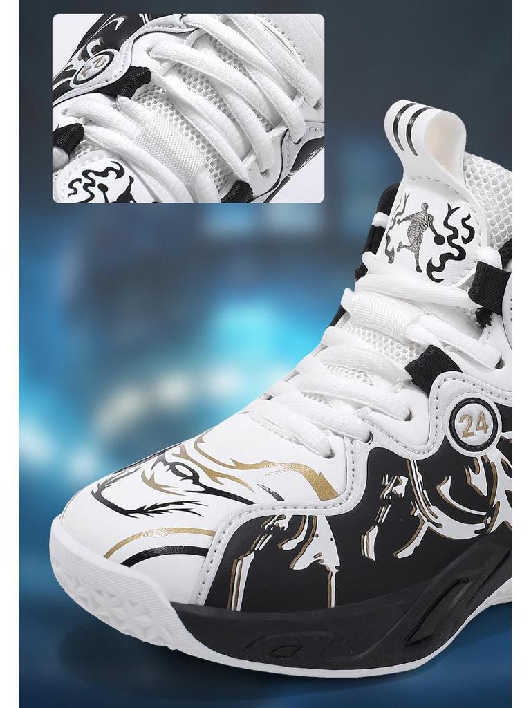 Kobe Youth 2025 Autumn/Winter Boys' Leather Waterproof Basketball & Running Shoes