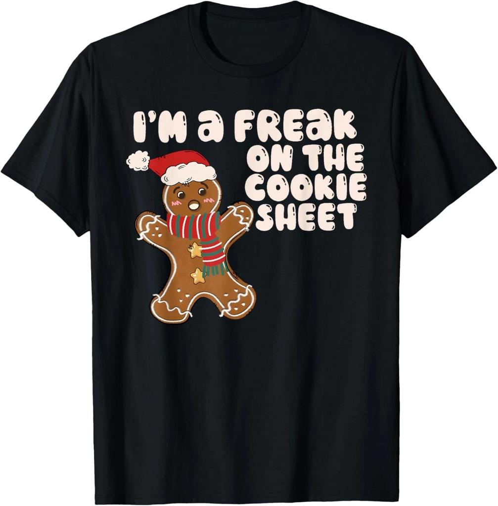 Gingerbread Man Merry Christmas Xmas Couple Matching Funny T- Shirt