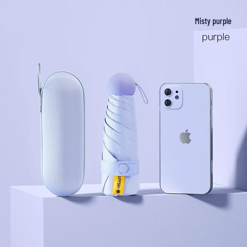 Red Leaf Ultralight Mini UV Protection Folding Capsule Umbrella