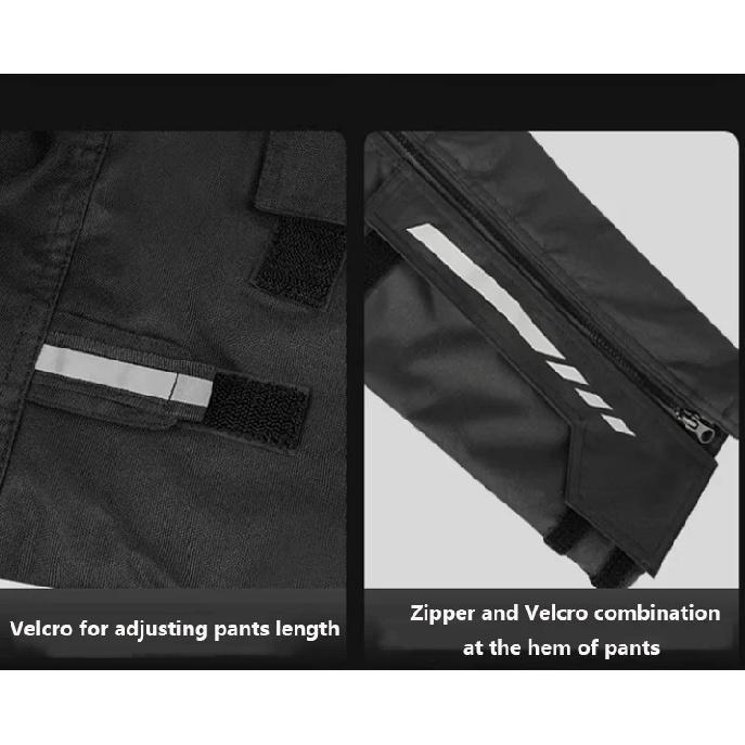 FEHER Winter Motorcycle Pants Waterproof Quick-release Thermal Motorbike Trousers Unisex Built-in Removable CE Protective Gear