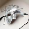 Elegant Half Face Covering Elegant Disco Mirrored Mask For Costume Parties And Carnival Masquerades Ball Event