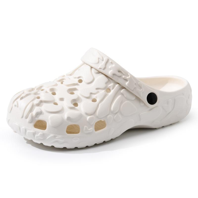 

Men s sandals are comfortable and versatile for summer travel, breathable, wear-resistant and non-slip, couples beach party straight hair 36-37 білий