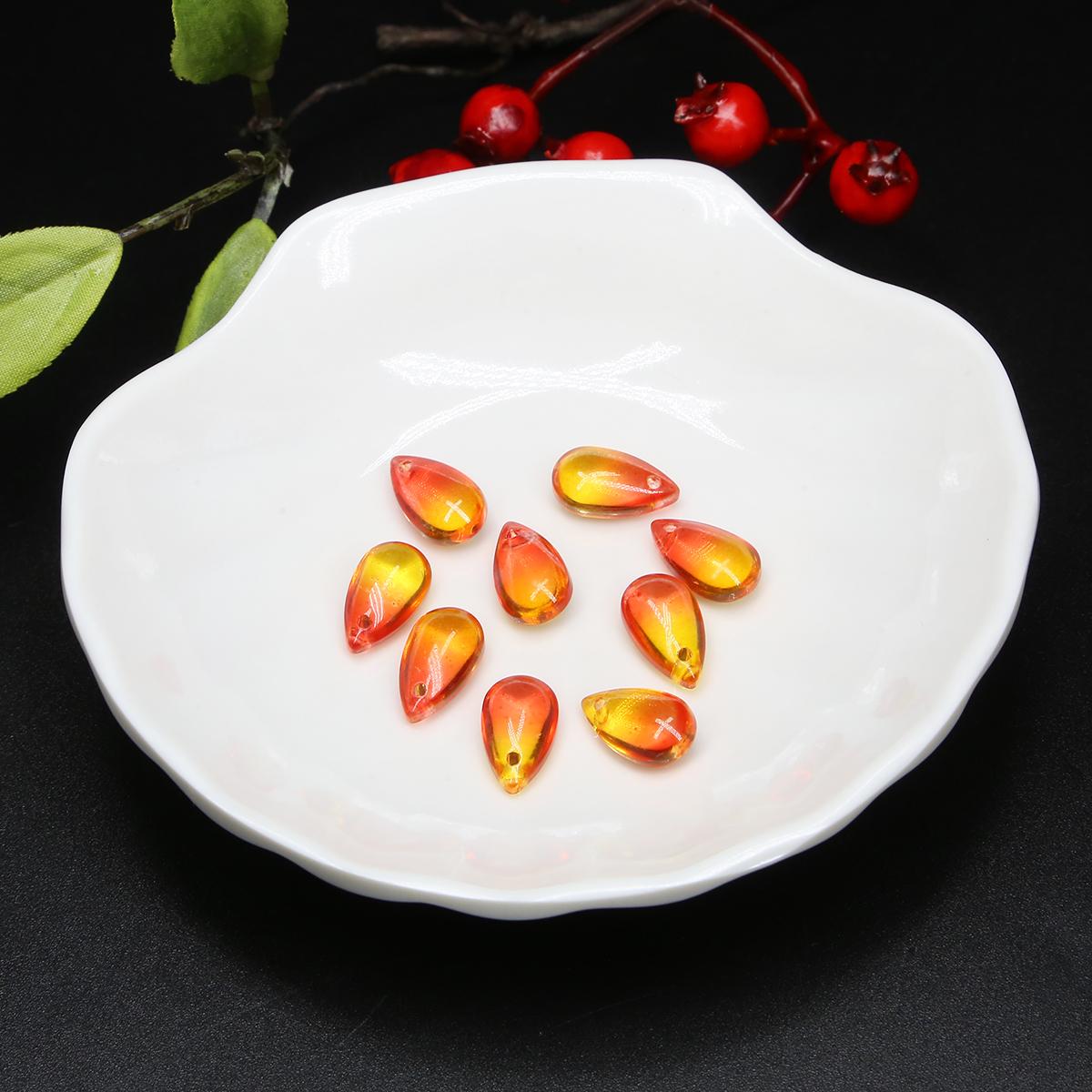 

5 шт. 14x18 мм стеклянные чешские подвески в форме капли воды свободные бусины для изготовления ювелирных изделий DIY серьги