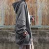 AUT1029645CMP Women Oversized Zip Up Hoodie Long Sleeve Solid Color Loose Casual Long Hooded Jacket S-5XL