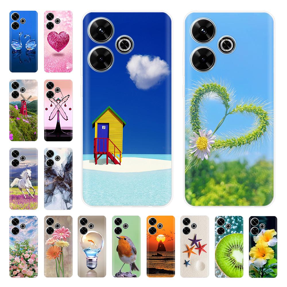 Case for Xiaomi Poco M6 4G Capa For Funda de teléfono Redmi 13 4G Back Cover For Etui Xiaomi Redmi 13 PocoM6 4G Phone Coque Para
