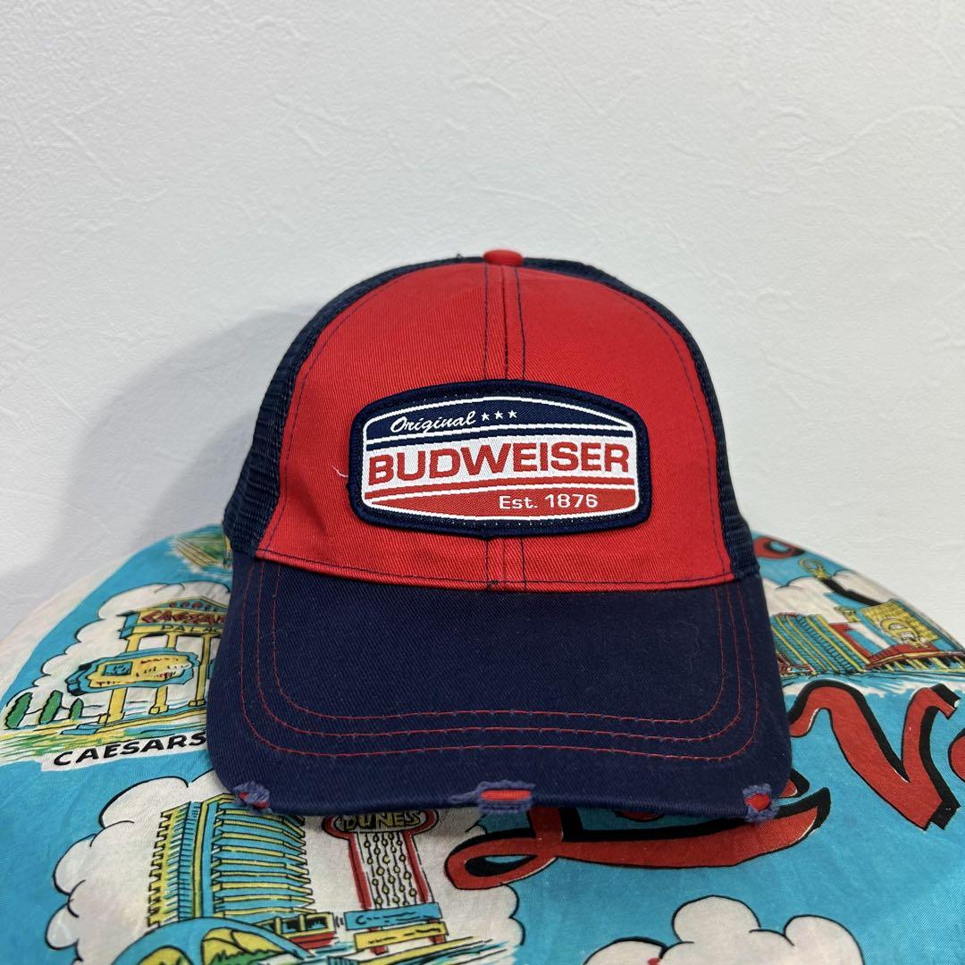 

[USED] BUDWEISER mesh cap, OLD corporate liquor cap