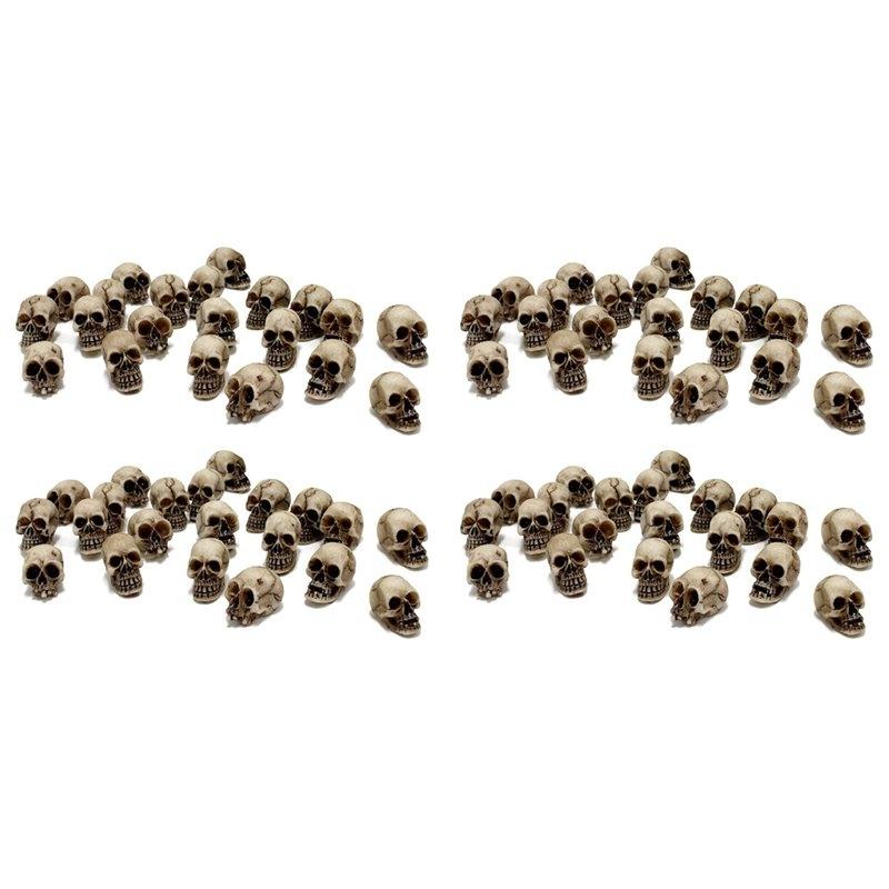 J1UL1N 80Pcs Skulls Human Head Skull Realistic Skeleton Skulls For Halloween Table Decor