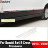 Side Door Body Trim For Suzuki Sx4 S-Cross SX4 Crossover 2014-2018 Steel Car Door Steamer Molding Strip Accessories