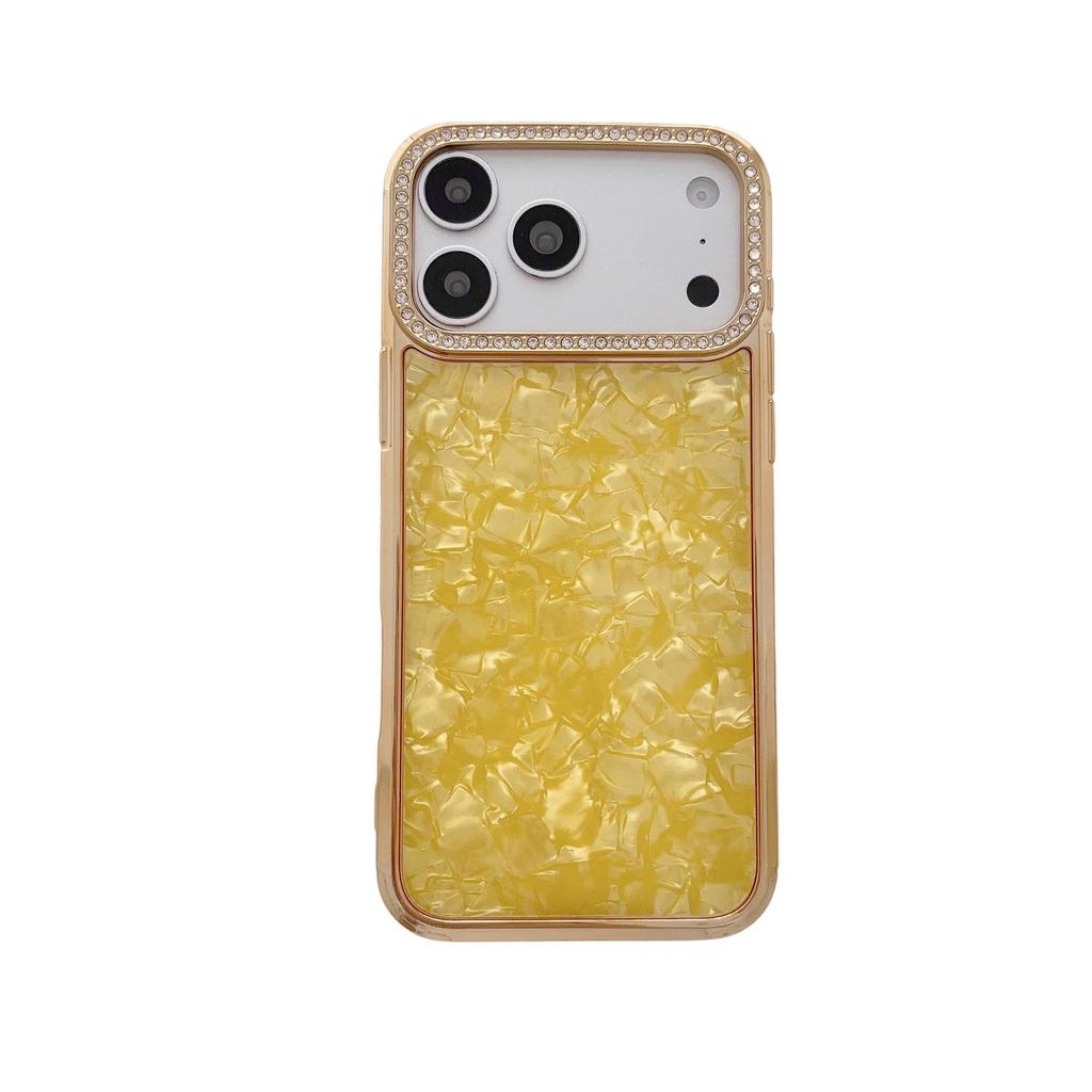 Rhinestone Electroplated Phone Case for iPhone 17 Pro Max – Shiny, Anti-Fall Soft Shell Cover