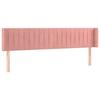 VidaXL Tête de Lit à LED Meuble de Chambre à Coucher Accessoire de Lit Double Tête de Cadre de Lit Intérieur Rose 3123539