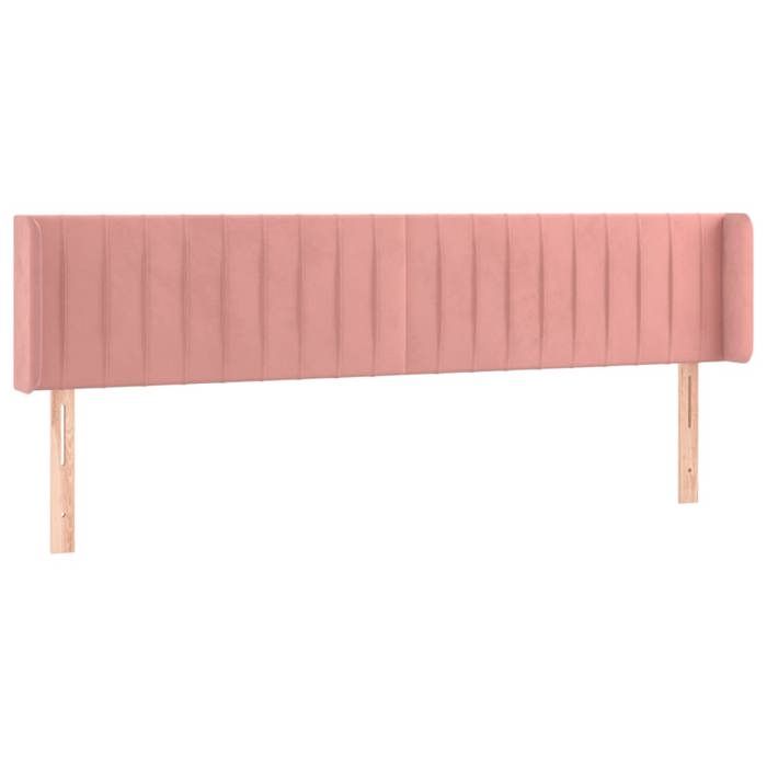 VidaXL Tête de Lit à LED Meuble de Chambre à Coucher Accessoire de Lit Double Tête de Cadre de Lit Intérieur Rose 3123539