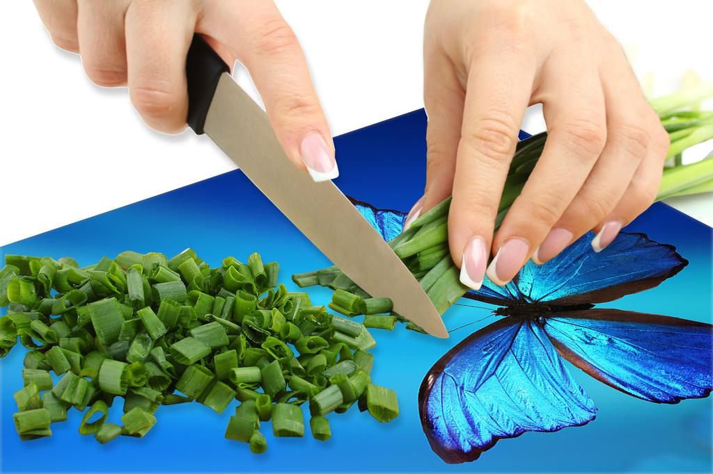 Plaque de protection en verre pour cuisinière 60x52 Papillon