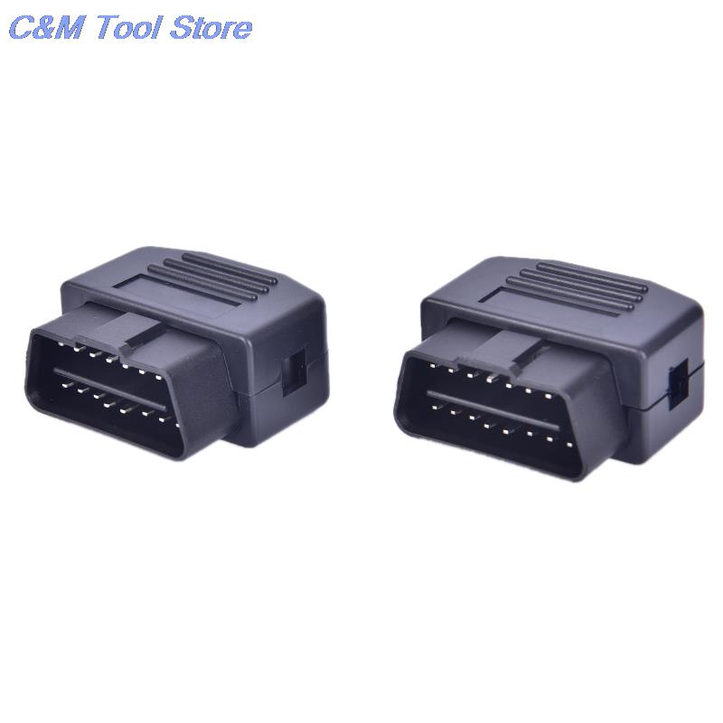 OBD2 L Type 16 Pin Sockets Connector Plug Met Shell En Schroef Man Auto Connector Kabel Draad